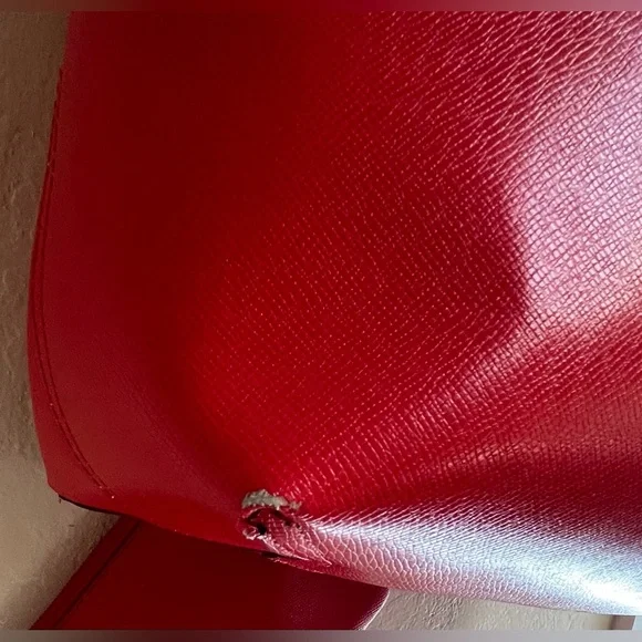 Coach Reversible Red and Pink Floral Tote Bag with wristlet. - Picture 12 of 16